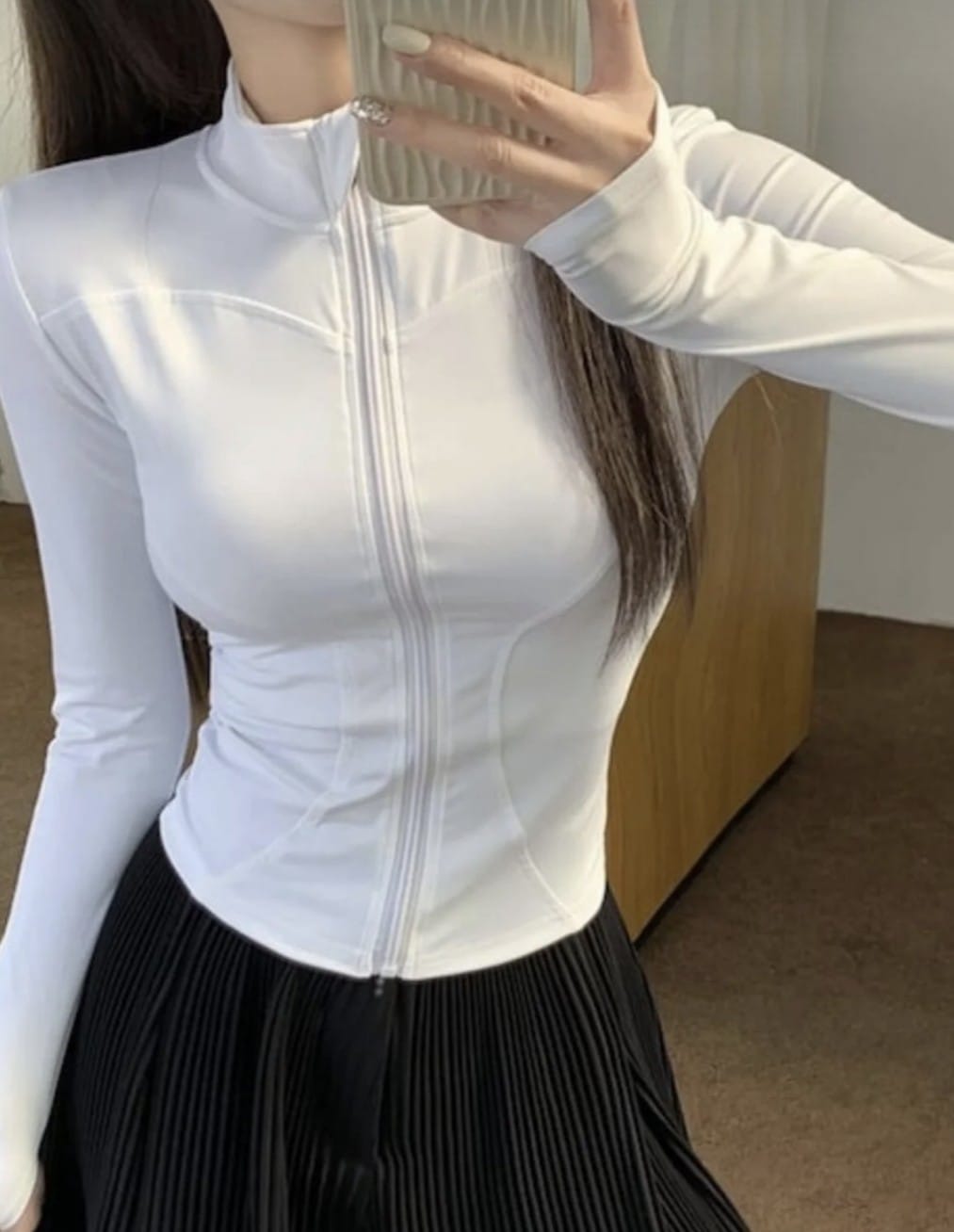 Rover Basic Slim Fit Fermuarlı Bluz