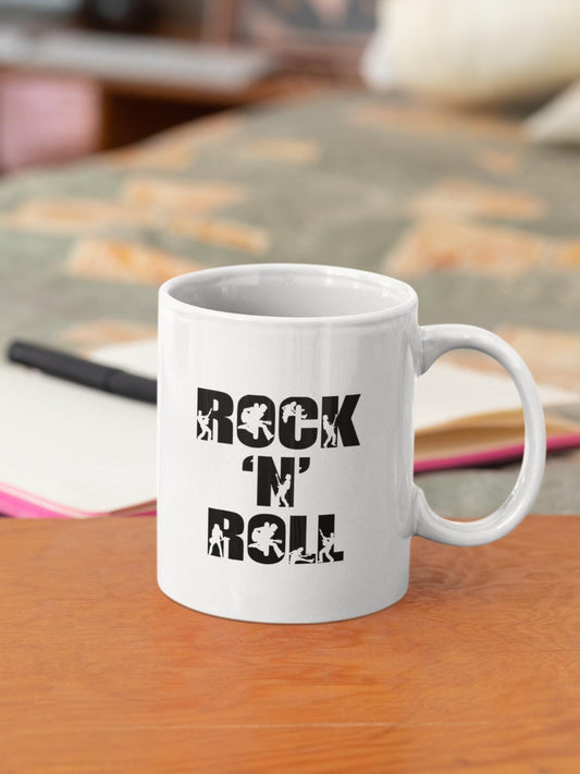 Rock N Roll Baskılı Kupa Bardak