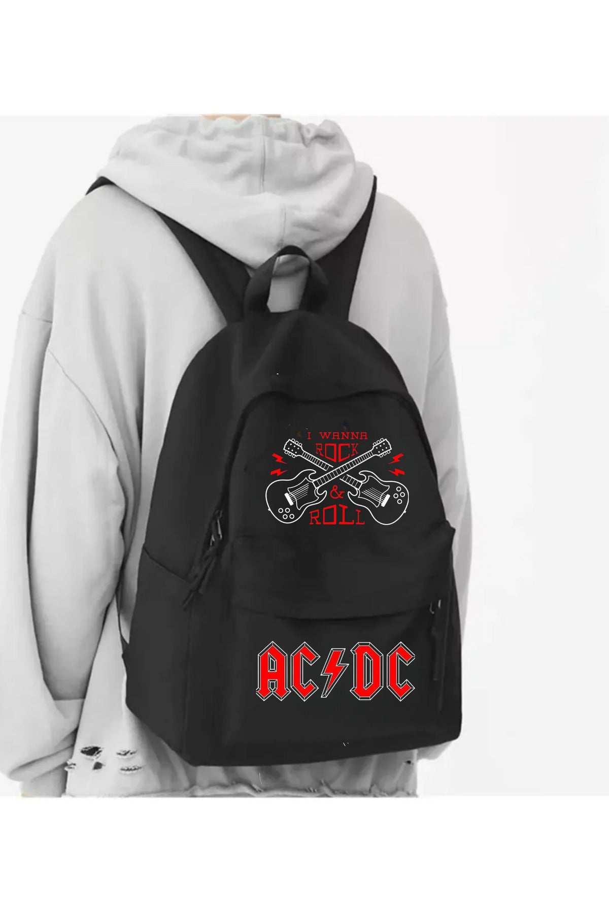 Rock Serisi Baskılı Okul, Dershane, Kurs Sırt Çantası