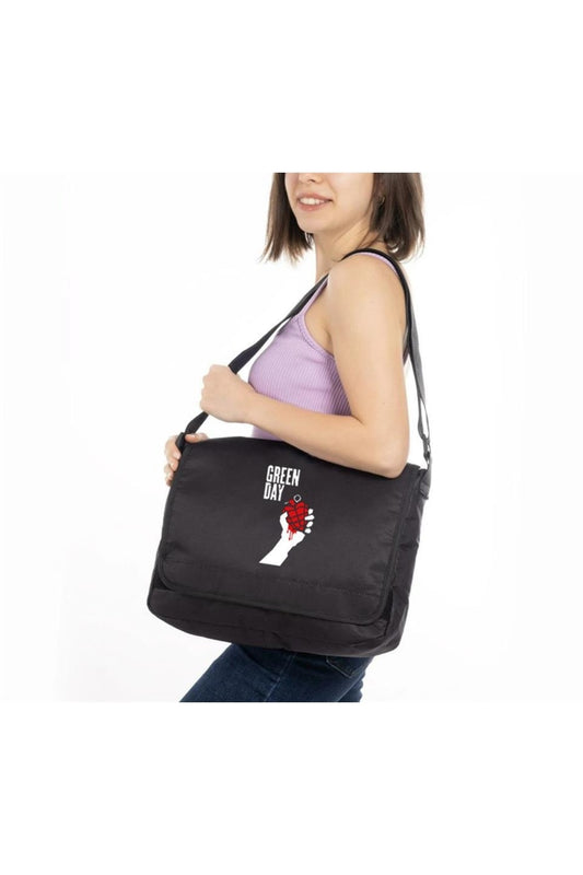 Rock Serisi - Green Day Baskılı Unisex Postacı Çantası