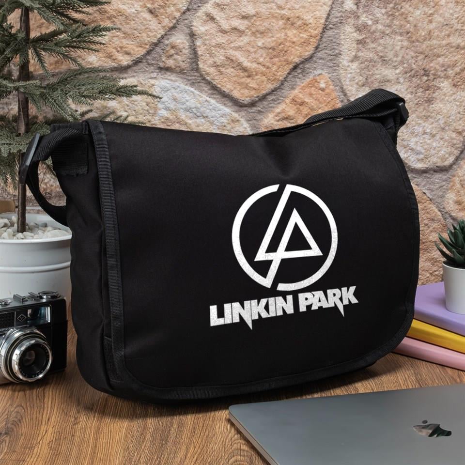 Rock Serisi - Linkin Park Baskılı Unisex Postacı Çantası