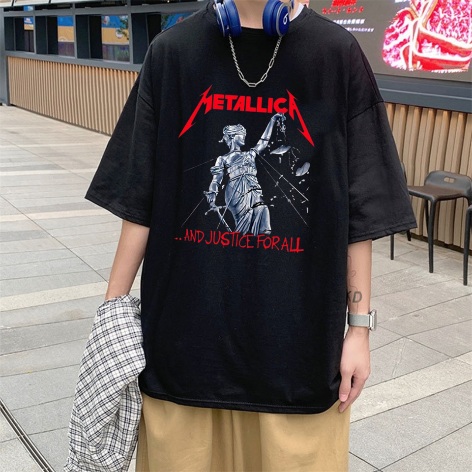 Rock Serisi Metallica And Justice For All Siyah Unisex Oversize T-shirt