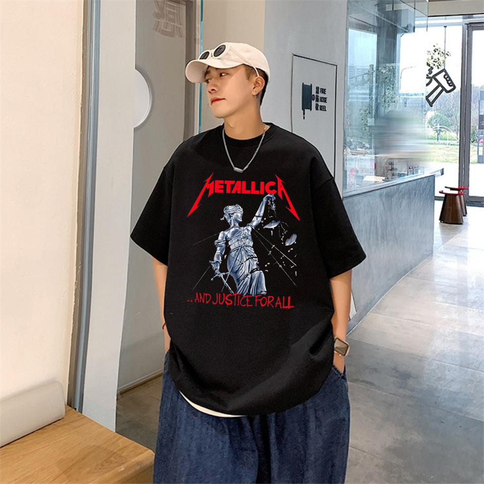 Rock Serisi Metallica And Justice For All Siyah Unisex Oversize T-shirt