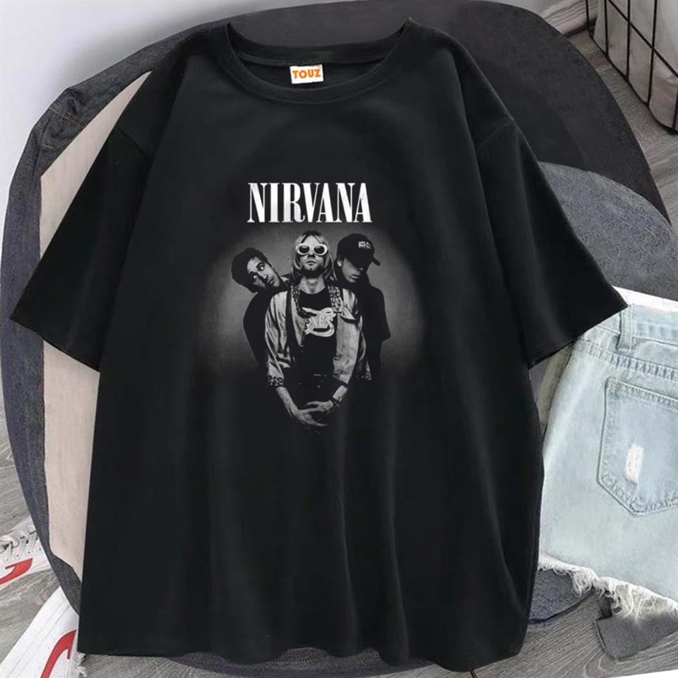 Rock Serisi Nirvana Artists Siyah Unisex Oversize T-shirt