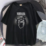 Rock Serisi Nirvana Artists Siyah Unisex Oversize T-shirt