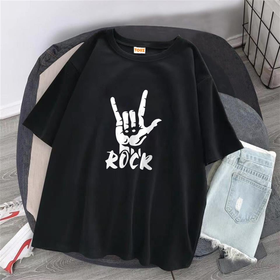 Rock Siyah Unisex Oversize T-shirt