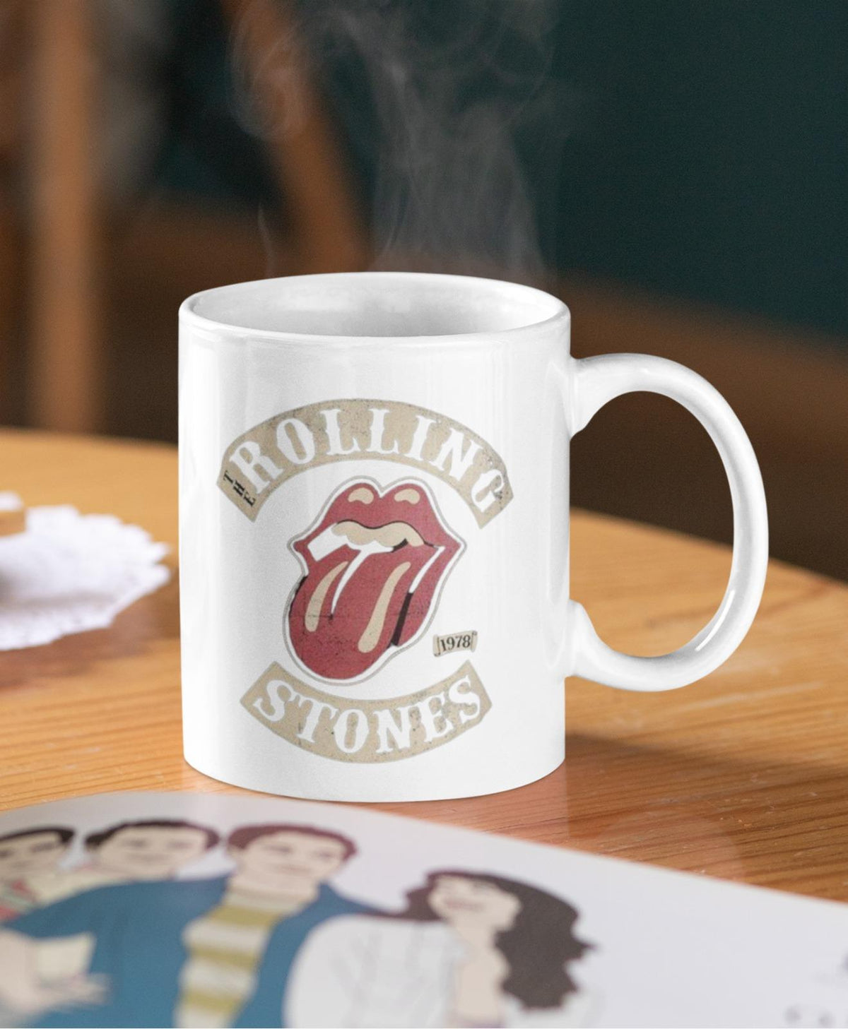 Rolling Stones Baskılı Kupa Bardak