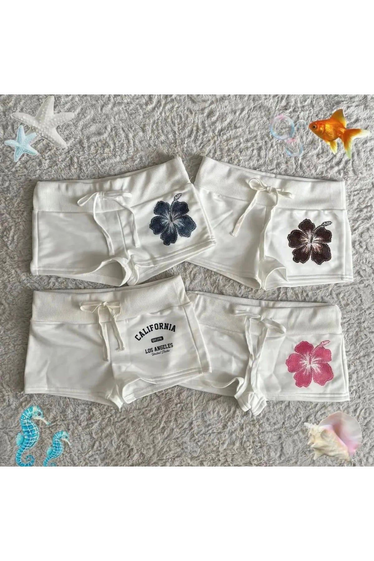 Sakura Flower Mini Şort
