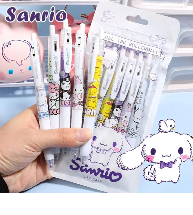 Sanrio Serisi Kalem (6 Adet) Tükenmez Kalem Seti