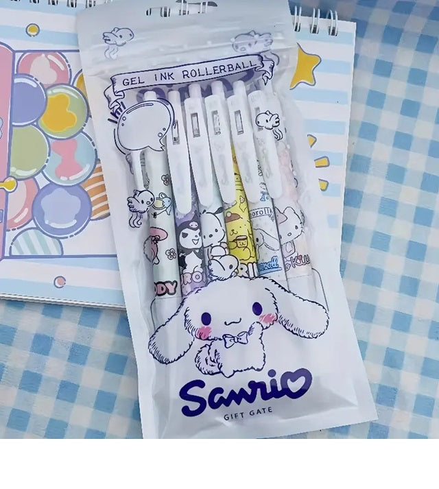 Sanrio Serisi Kalem (6 Adet) Tükenmez Kalem Seti
