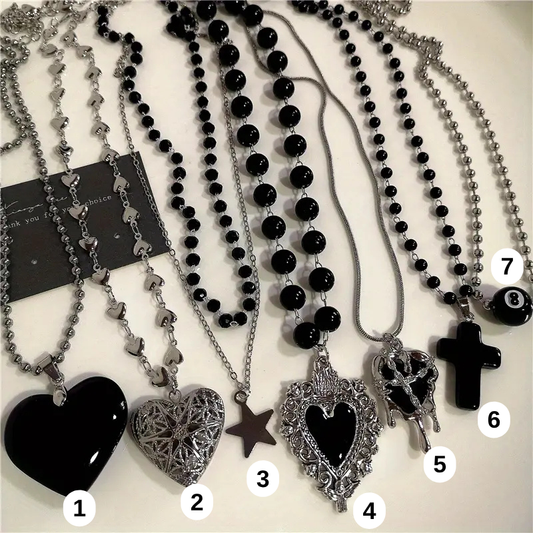 Y2K Gothic Vintage Design Kolye