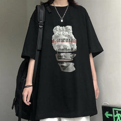 Segmented Head Siyah Unisex Oversize T-shirt