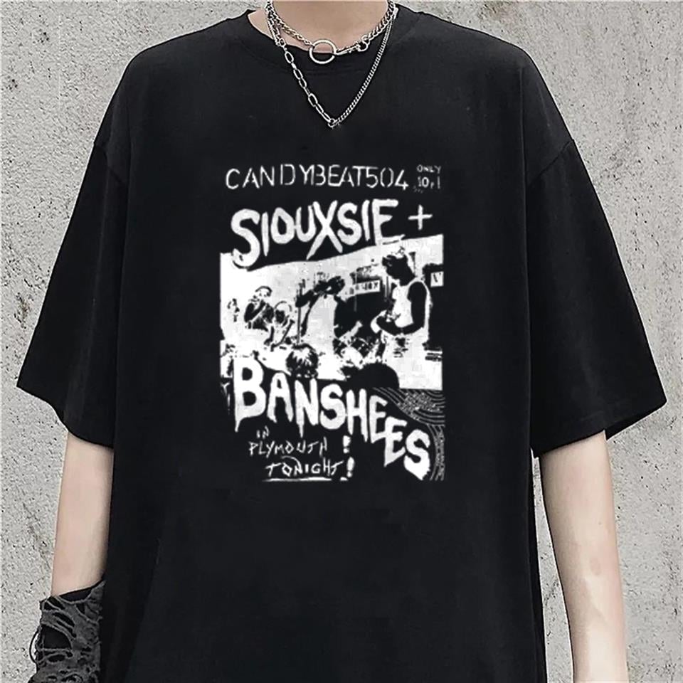 Siouxsie Banshees Siyah Unisex Oversize T-shirt