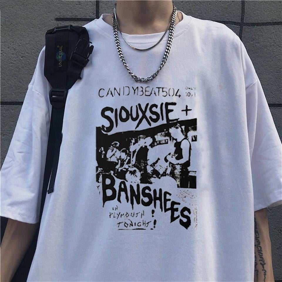 Siouxsie Banshees Beyaz Unisex Oversize T-shirt