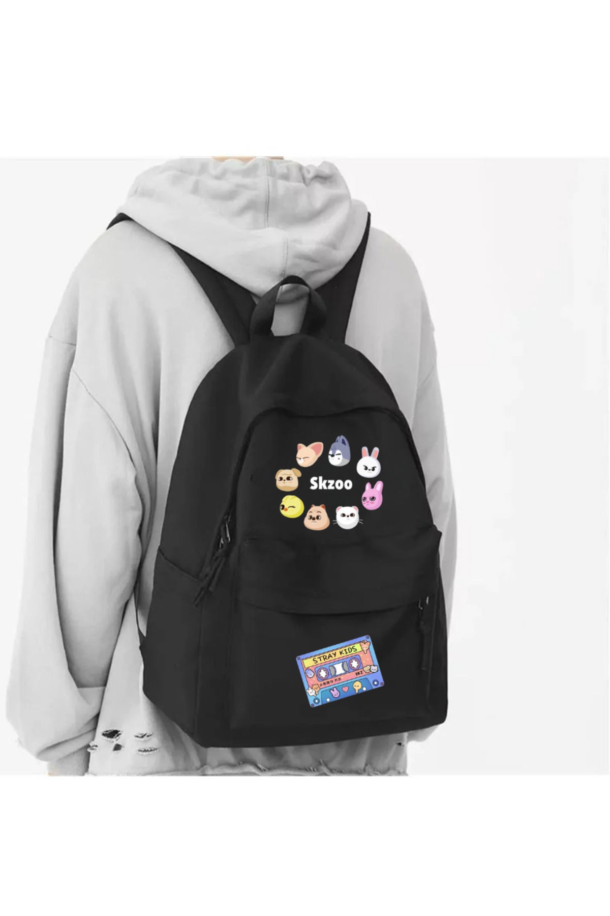 Skzoo Stray Kids Baskılı Okul, Dershane, Kurs Sırt Çantası