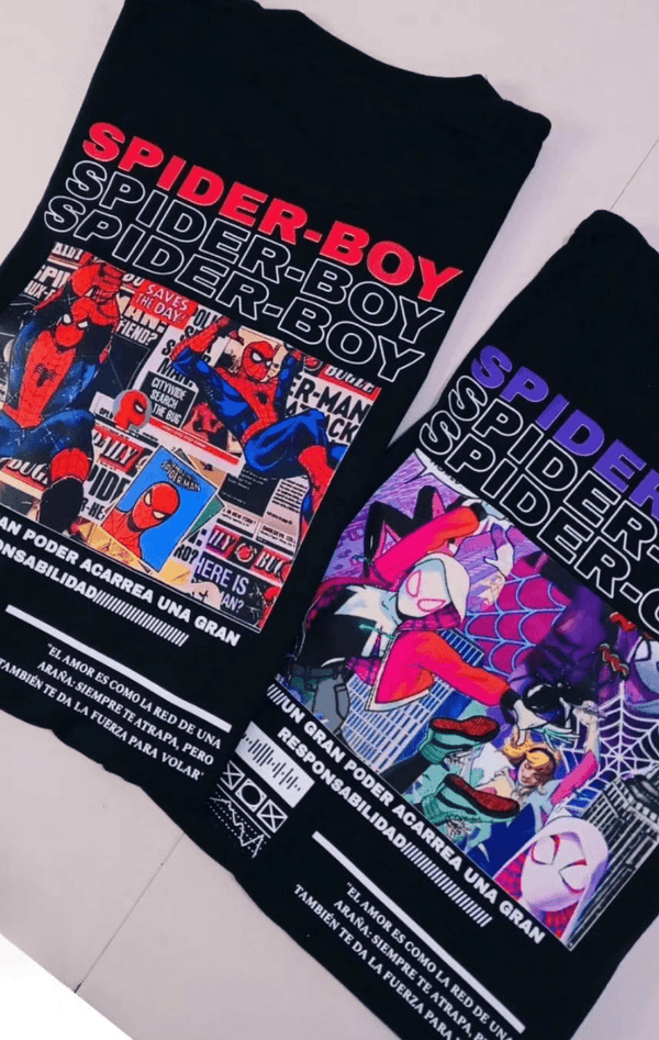 SpiderGirl Detail Oversize Unisex T-Shirt
