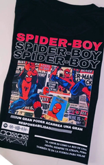 Spider Men Detail Oversize Unisex T-Shirt