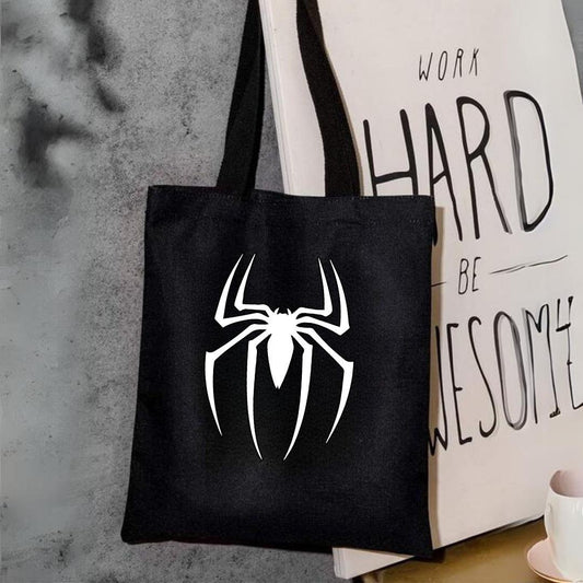 Spider Web Siyah Bez Çanta