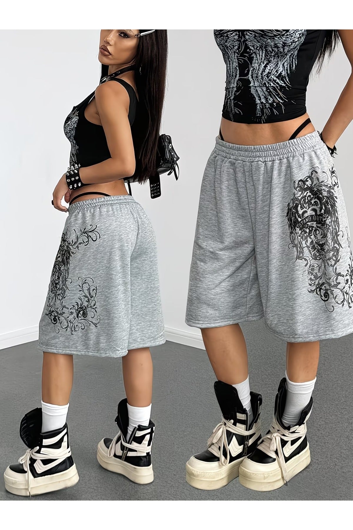 Stand Out Unisex Baggy Cepsiz Oversize Bermuda Şort