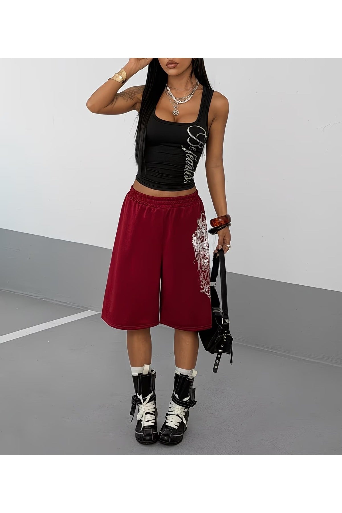 Stand Out Unisex Baggy Cepsiz Oversize Bermuda Şort