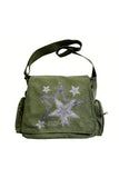Star Graffiti Baskılı Unisex Postacı Çantası