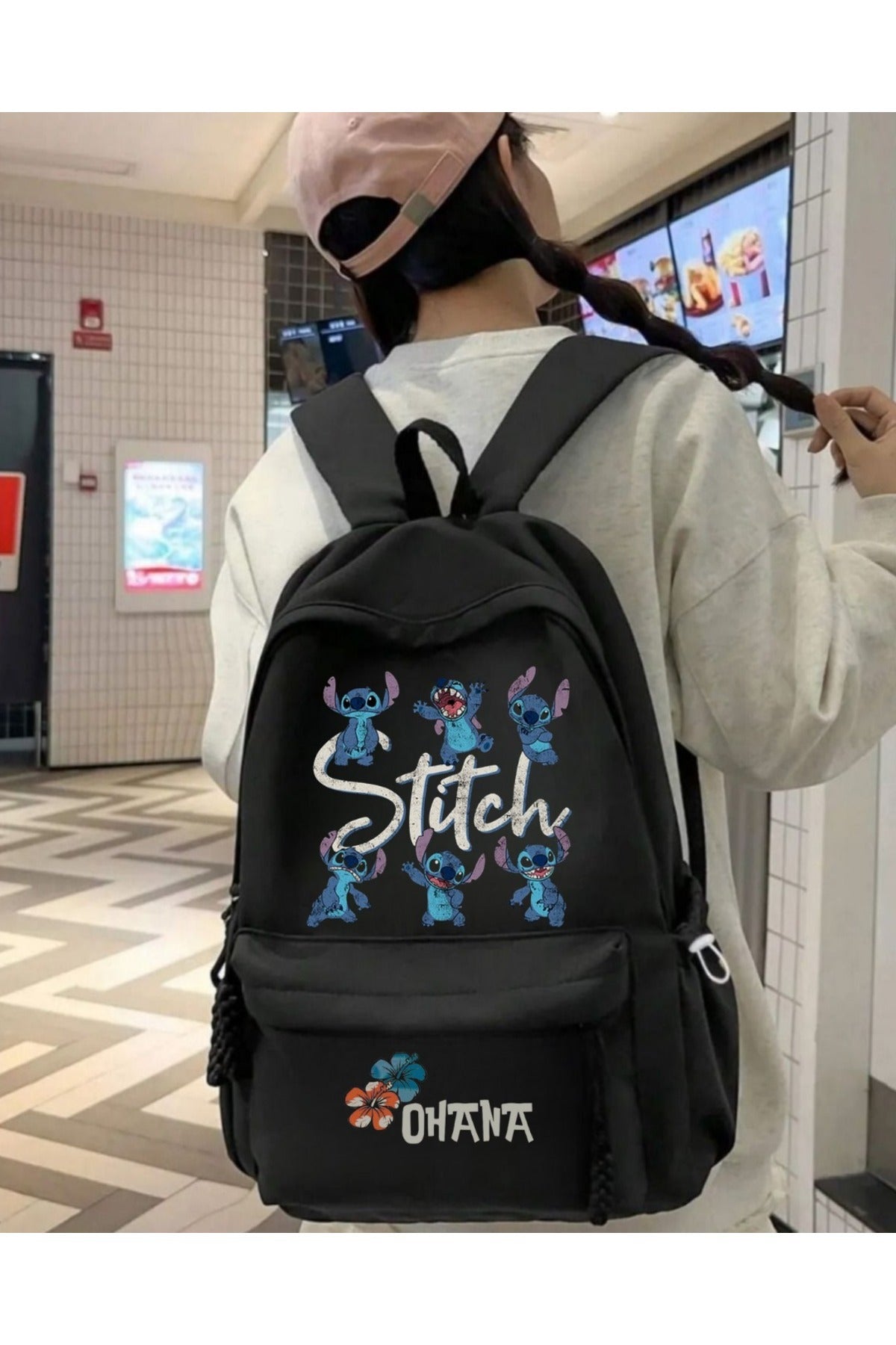 Stitch Baskılı Okul, Dershane, Kurs Sırt Çantası