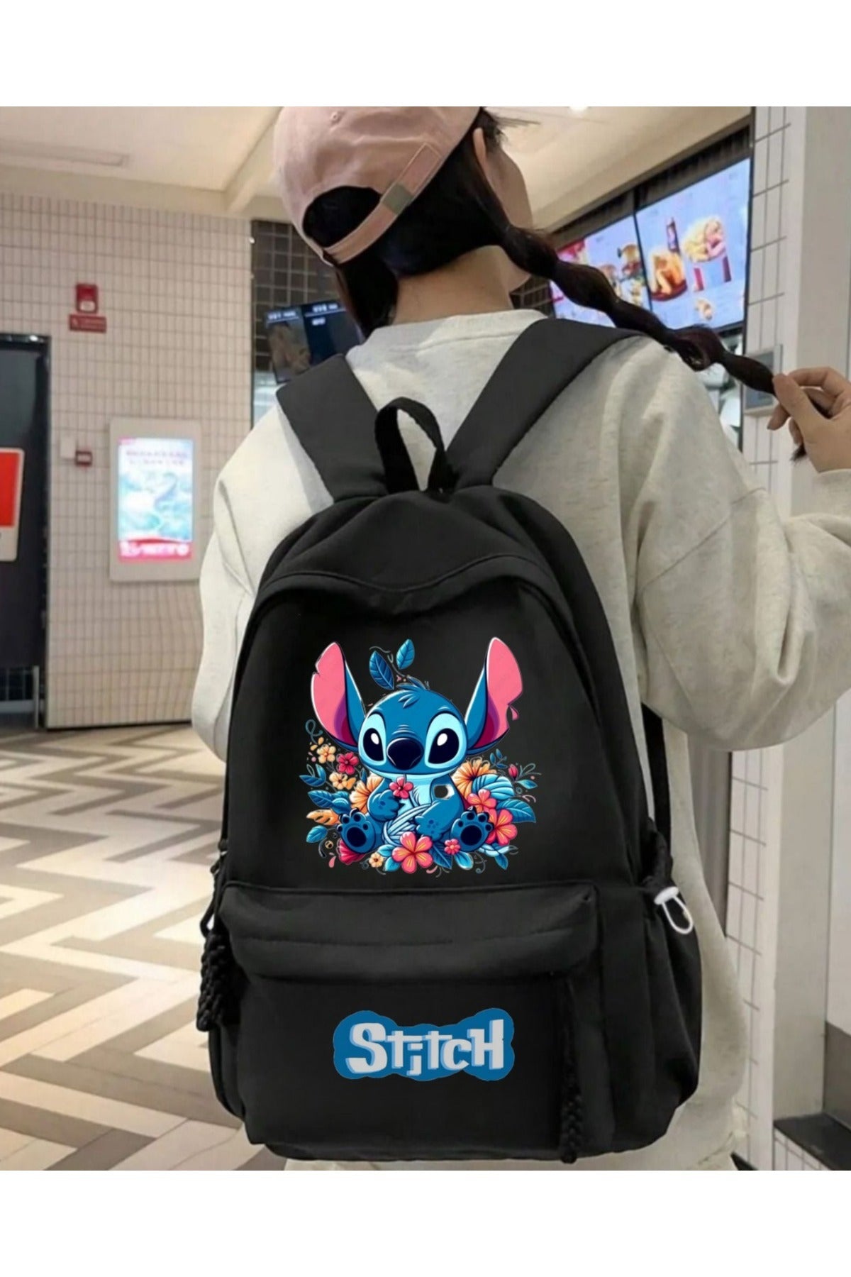 Stitch Baskılı Okul, Dershane, Kurs Sırt Çantası