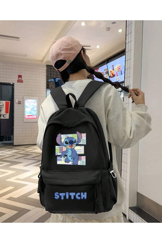 Stitch Baskılı Okul, Dershane, Kurs Sırt Çantası