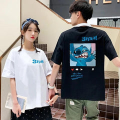 Stitch Baskılı Oversize T-shirt  ( Tek Gönderilir Lütfen Renk Seçin )