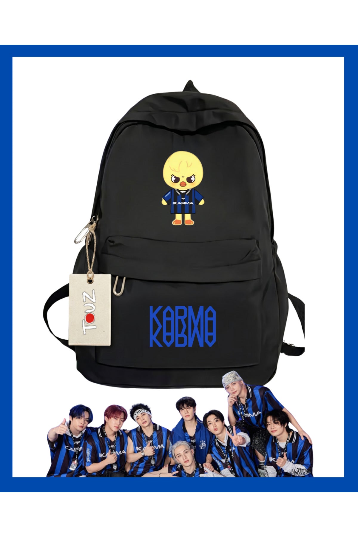 Stray Kids SKZ Karma Baskılı Okul, Dershane, Kurs Sırt Çantası