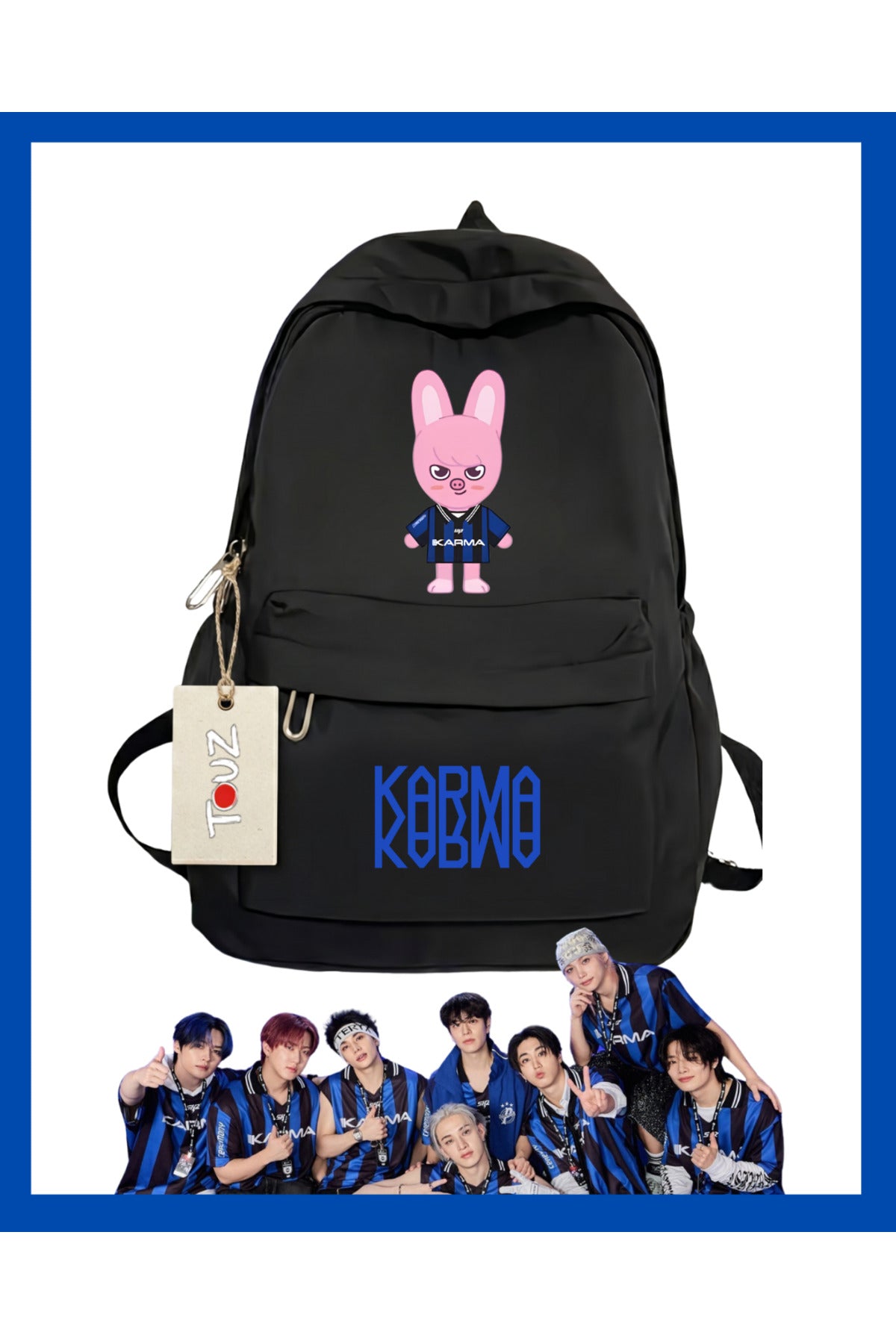 Stray Kids SKZ Karma Baskılı Okul, Dershane, Kurs Sırt Çantası