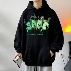 Street Wear Same Oversize Unisex Siyah Sweatshirt