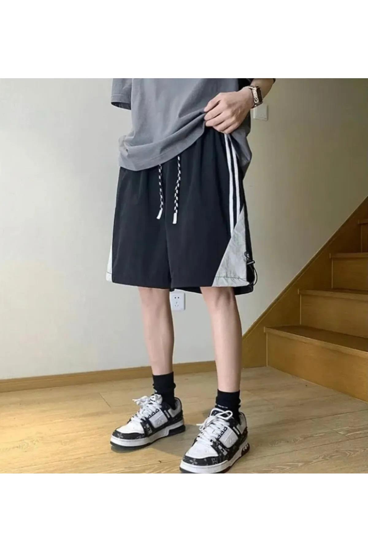 Streetwear Paraşüt Kumaş Şort