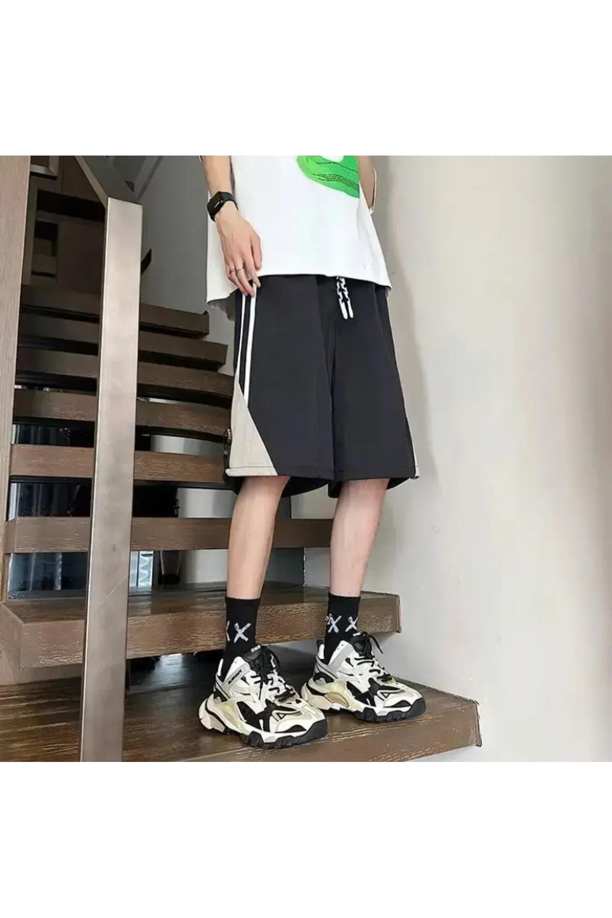 Streetwear Paraşüt Kumaş Şort