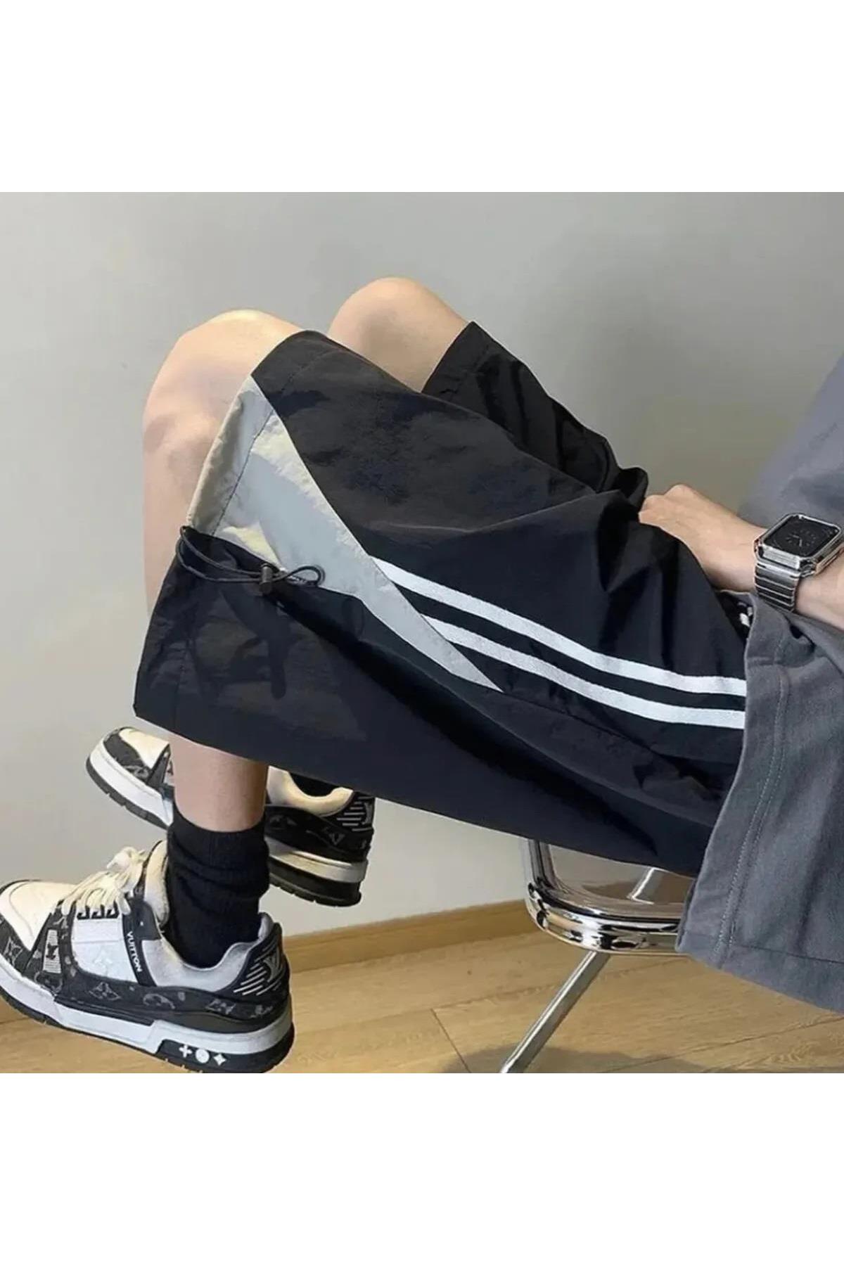 Streetwear Paraşüt Kumaş Şort