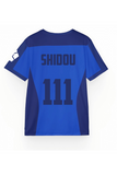 Anime Blue Lock Mavi SHİDOU 111 Unisex Forma Unisex T-shirt