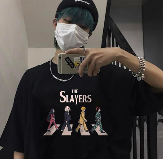 The Slayers Siyah Unisex Oversize T-shirt
