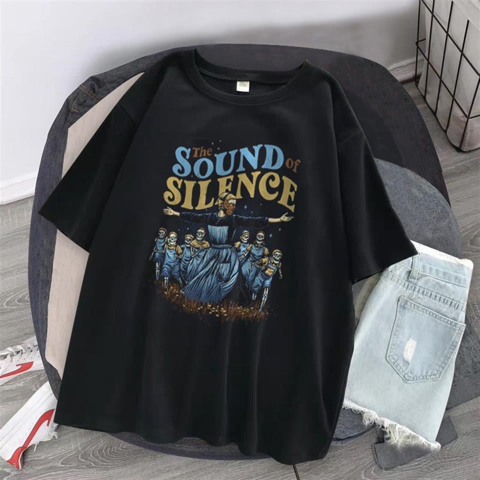 The Sound Of Silence Siyah Unisex Oversize T-shirt