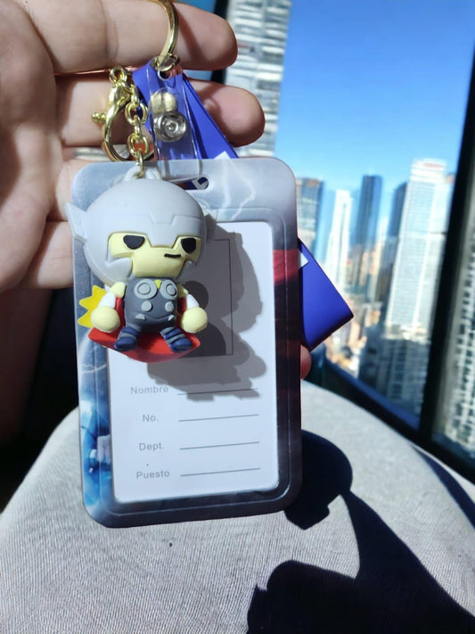 Thor Figürlü Kartlı Silikon Anahtarlık