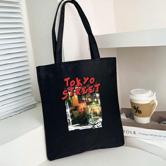 Tokyo Street Siyah Bez Çanta