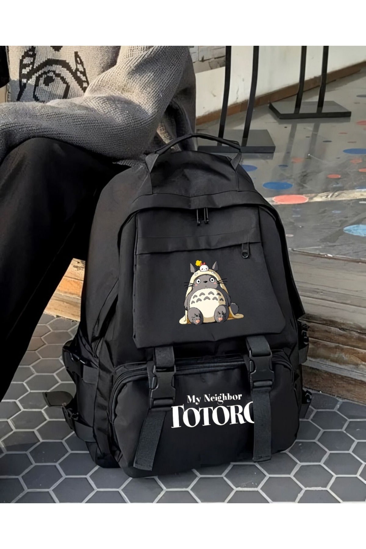 Totoro Baskılı Palaska Sırt Okul Çantası