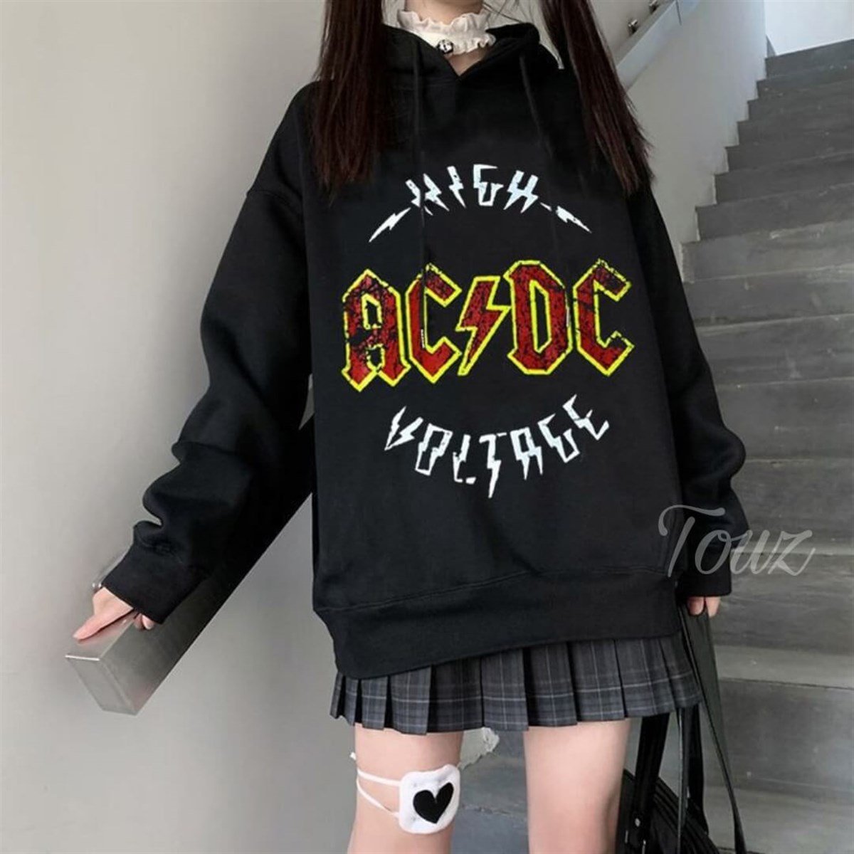 Touz AC/DC Kapşonlu Sweetshirt