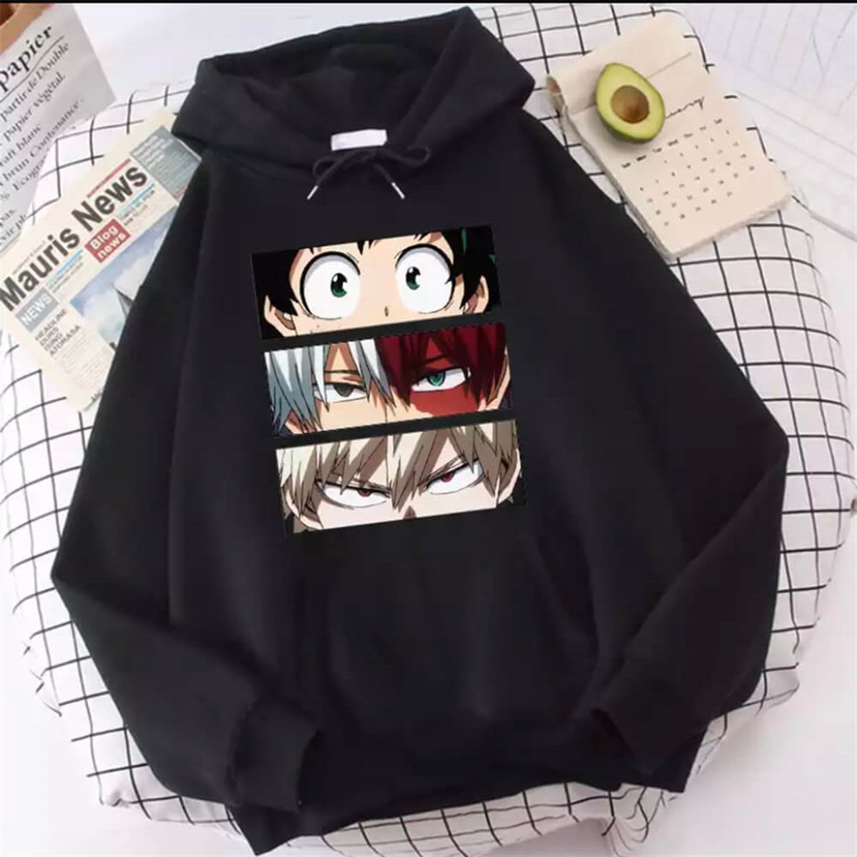 Touz My Hero Academia - Mix Eyes (Unisex) Kapşonlu