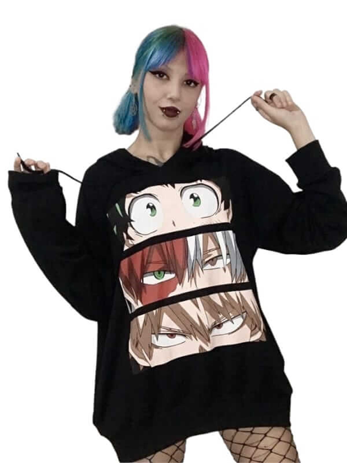 Touz My Hero Academia - Mix Eyes (Unisex) Kapşonlu