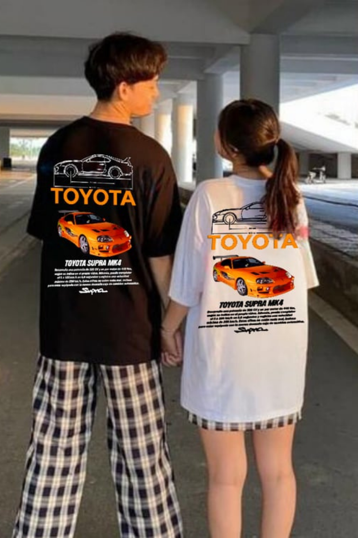 Toyota Supra Retro Baskılı T-shirt