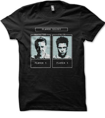 Tyler Durden Karakter Seçimi Detail Baskılı Siyah T-shirt