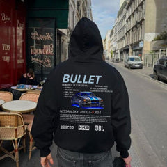 Unisex Nissan Bullet Cars Sweatshirt Siyah