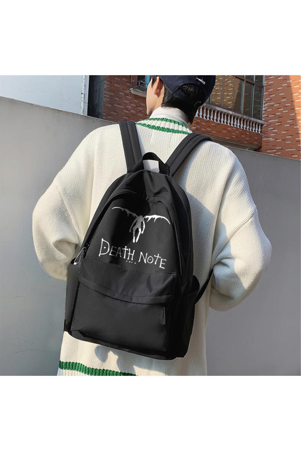 Very Kind  Death Note Winged L Baskılı Unisex Sırt Çantası