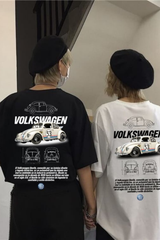 Volkswagen Beetle Retro Baskılı T-shirt