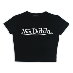 Von Dutch Baskılı Siyah Crop